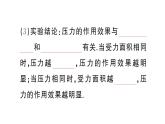 初中物理新滬科版八年級全冊第八章第一節(jié)第一課時(shí) 認(rèn)識(shí)壓強(qiáng)課堂作業(yè)課件2025春