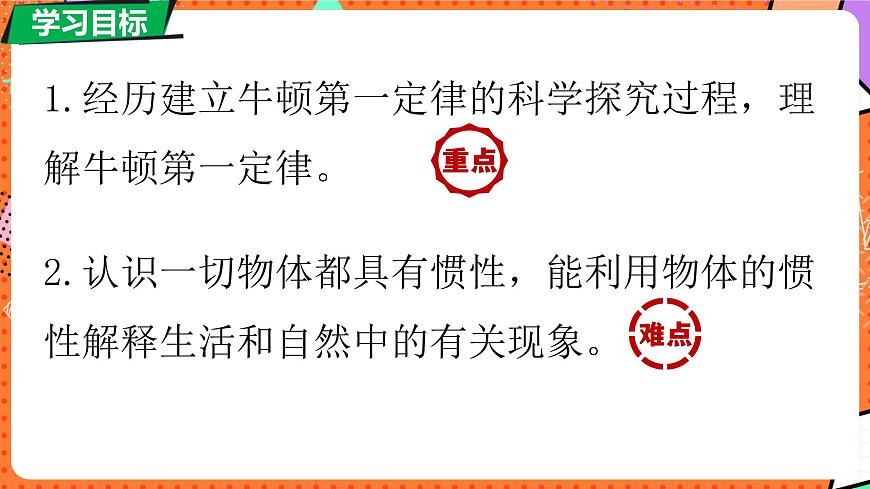 北师大版（2024）物理八年级下册 7.7 牛顿第一定律 第2课时（课件）第3页