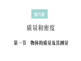 初中物理新北師大版八年級(jí)下冊(cè)第六章第一節(jié) 物體的質(zhì)量及其測(cè)量作業(yè)課件2025春