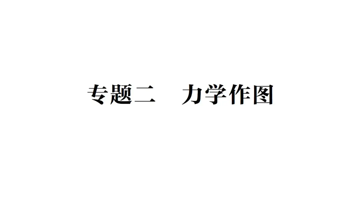 初中物理新北师大版八年级下册第七章专题二 力学作图作业课件2025春第1页