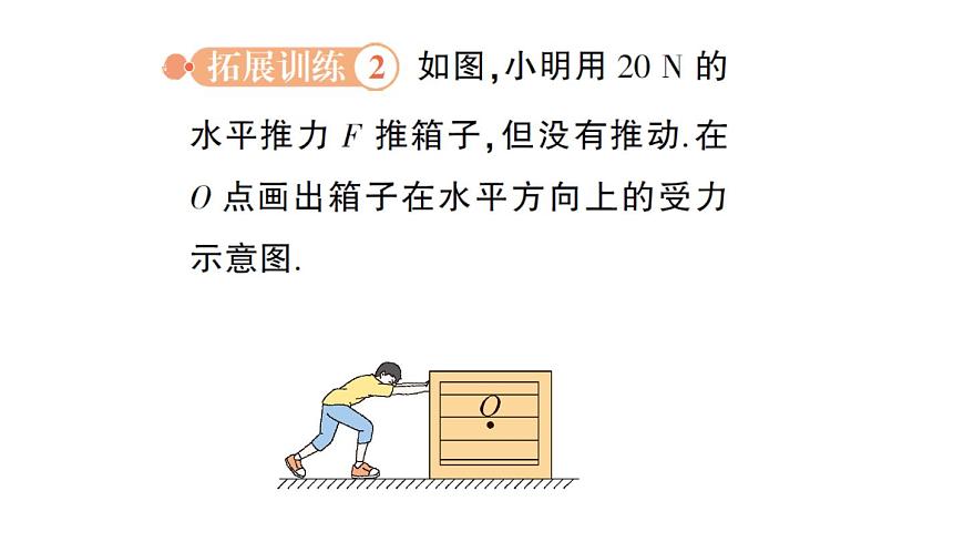 初中物理新北师大版八年级下册第七章专题二 力学作图作业课件2025春第8页