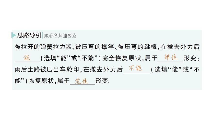 初中物理新北师大版八年级下册第七章第二节 力的测量弹力作业课件2025春第6页