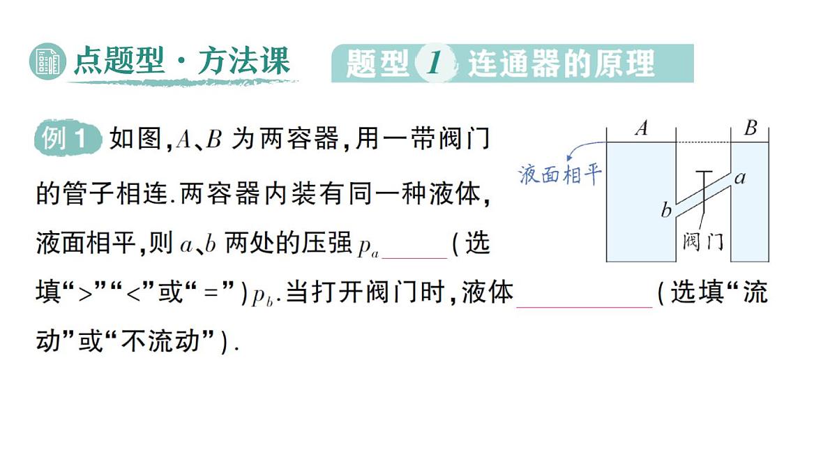 初中物理新北师大版八年级下册第八章第三节 探寻连通器作业课件2025春第8页