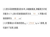 初中物理新北師大版八年級下冊第八章專題四 利用浮力測密度作業(yè)課件2025春