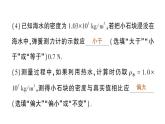 初中物理新北師大版八年級下冊第八章專題四 利用浮力測密度作業(yè)課件2025春