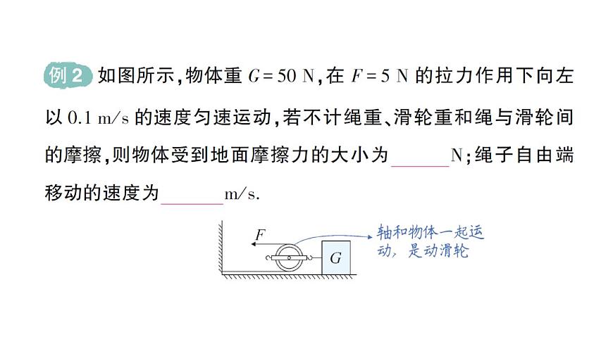 初中物理新北师大版八年级下册第九章第二节 滑轮作业课件2025春第5页