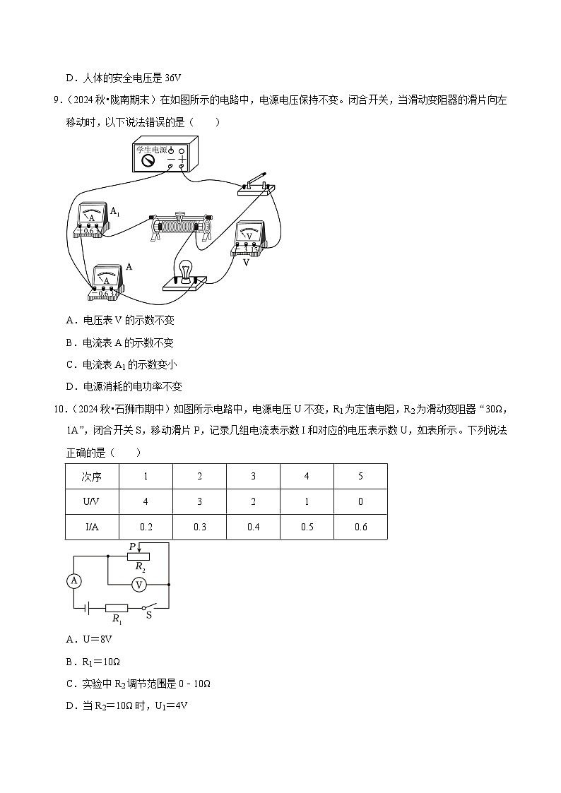 福建省福州市2024-2025学年九年级下学期开学适应性模拟测试 物理练习卷（含解析）第3页