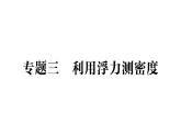 初中物理新滬科版八年級全冊第九章專題三 利用浮力測密度作業(yè)課件（2025春）