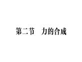 初中物理新滬科版八年級(jí)全冊(cè)第七章第二節(jié) 力的合成作業(yè)課件（2025春）