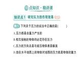 初中物理新滬科版八年級全冊第八章第一節(jié) 壓力的作用效果作業(yè)課件（2025春）