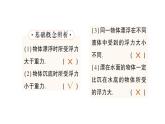 初中物理新滬科版八年級(jí)全冊(cè)第九章第四節(jié) 物體的浮與沉作業(yè)課件（2025春）