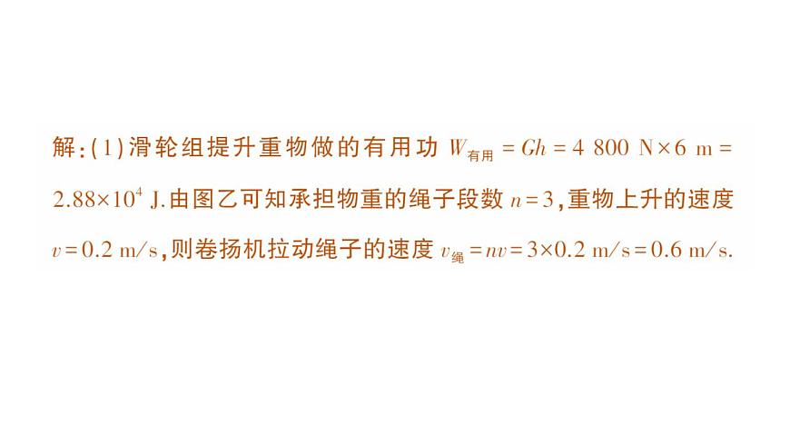 初中物理新北师大版八年级下册第九章专题六 简单机械的综合计算作业课件2025春第7页
