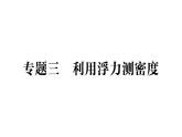 初中物理新教科版八年級(jí)下冊(cè)第十章專題三 利用浮力測(cè)密度作業(yè)課件2025春