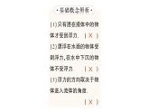 初中物理新教科版八年級下冊第10章第2節(jié) 認識浮力作業(yè)課件2025春
