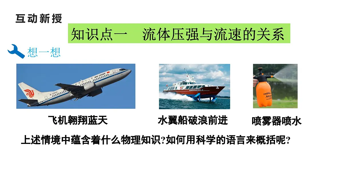 9.5 流体压强与流速的关系 课件 2025学年人教版物理八年级下册第6页