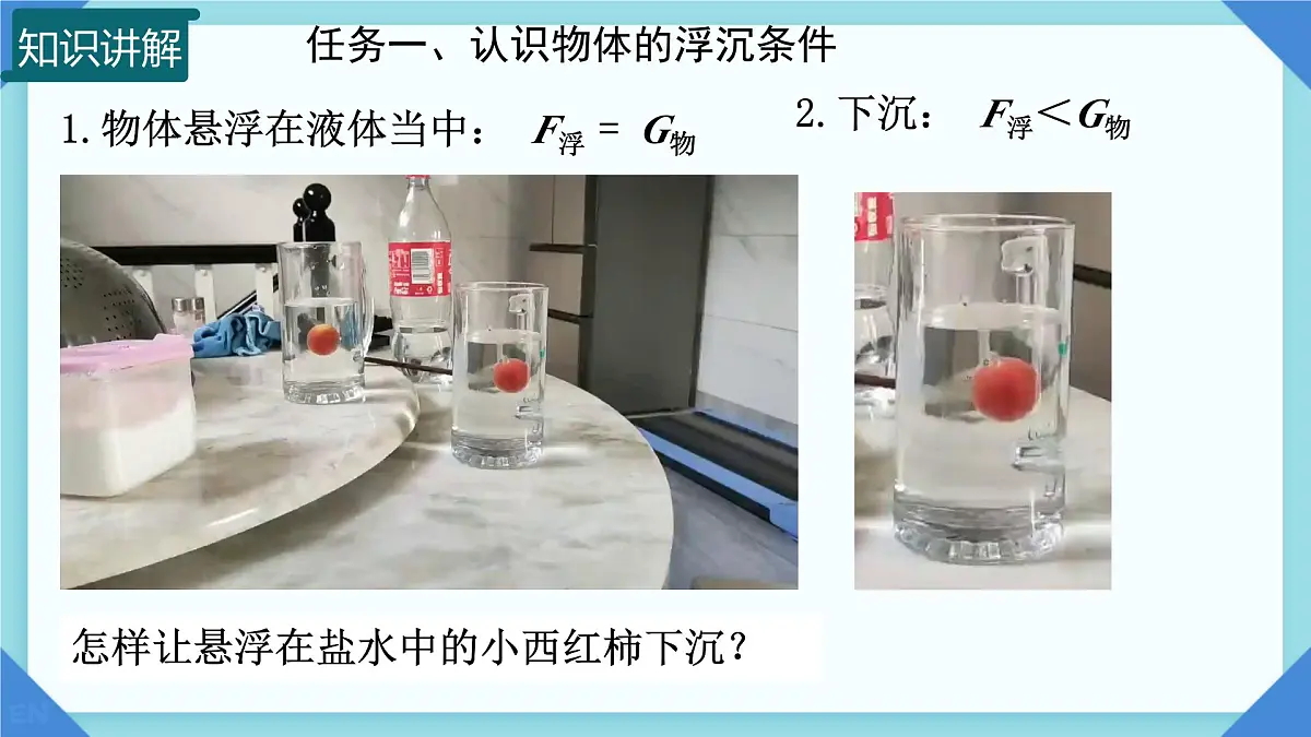 9.4 物体的浮与沉 课件 2024-2025学年物理沪科版八年级全一册第4页