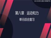 第八章 運(yùn)動和力 單元綜合復(fù)習(xí)（課件）2024-2025學(xué)年人教版八年級物理下冊