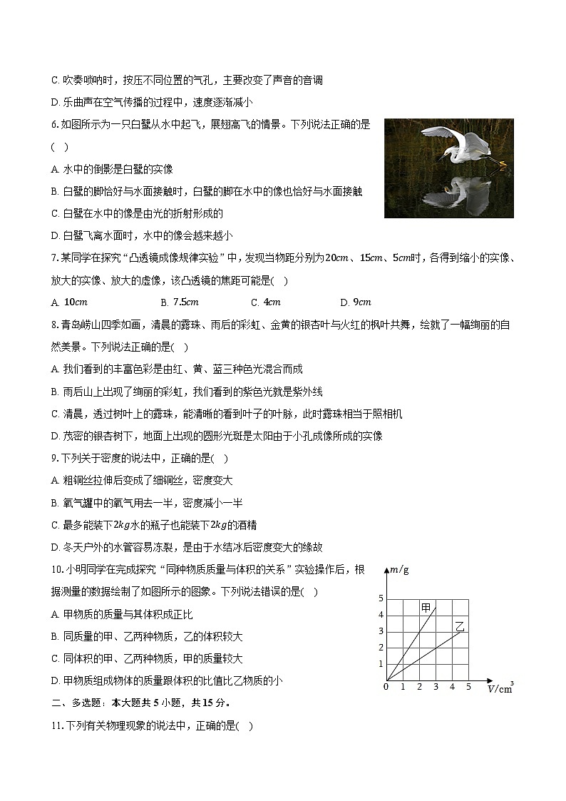 山东省青岛市李沧中学2024-2025学年八年级（上）期末物理试卷-普通用卷第2页