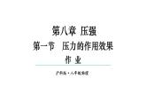 初中物理新滬科版八年級全冊第八章第一節(jié)作業(yè)教學(xué)課件2025春