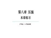 初中物理新滬科版八年級全冊第八章本章練習(xí)教學(xué)課件2025春
