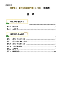 力学微专题1  受力分析及其作图（讲义）-2025年中考物理重难突破讲练