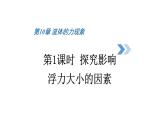 初中物理新教科版八年級(jí)下冊(cè)10.3第1課時(shí) 探究影響浮力大小的因素教學(xué)課件2025春