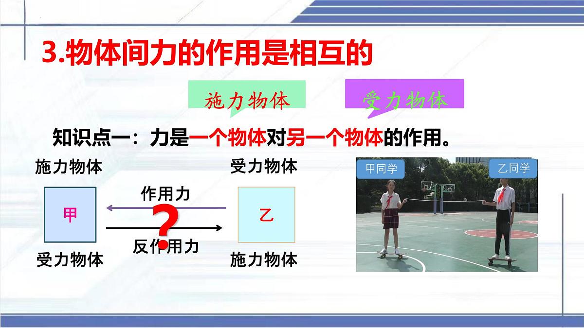7.1 力 2025学年八年级物理下册同步课件（北师大版2024）第6页