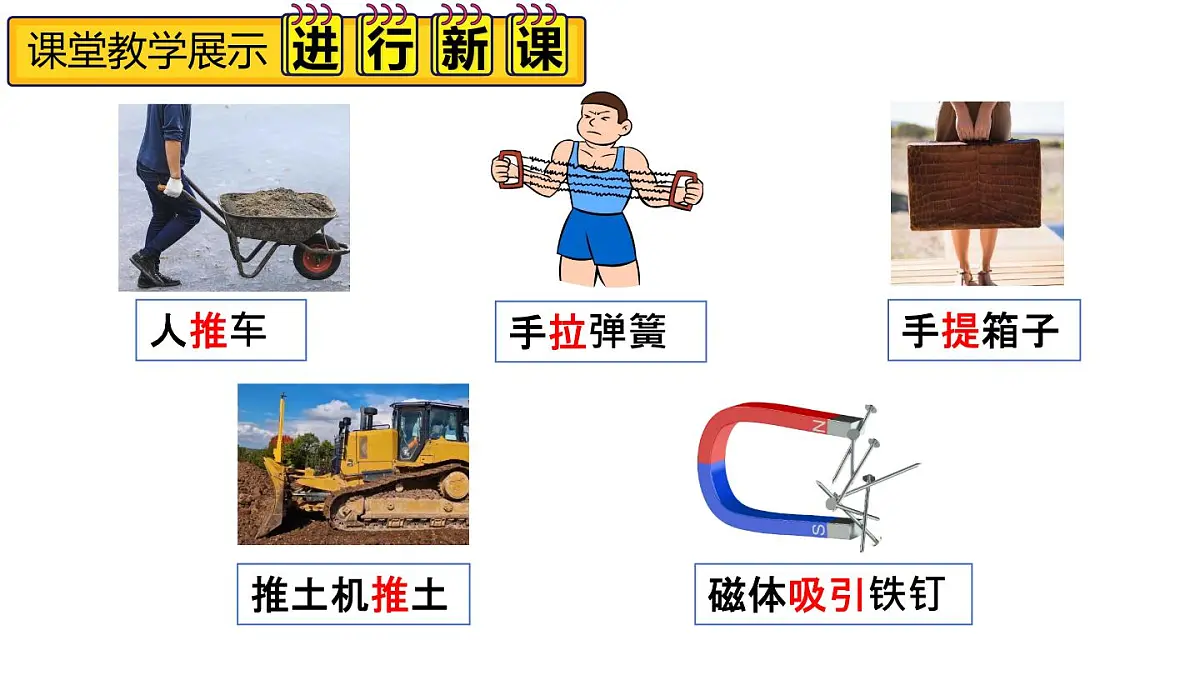 初中物理新人教版八年级下册第七章第一节第一课时 力及其作用效果教学课件2025春第4页