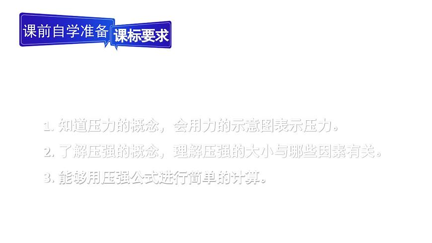 初中物理新人教版八年级下册第九章第一节第一课时 压力和压强教学课件2025春第2页