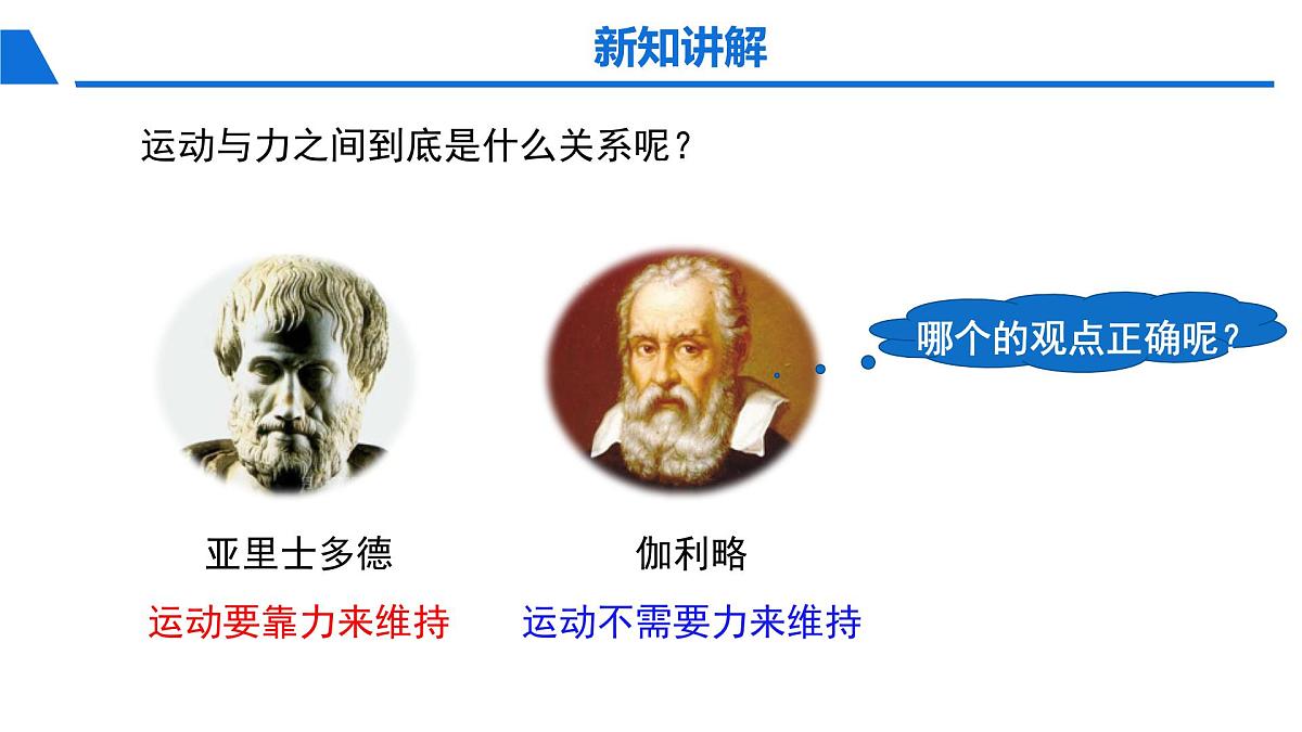 新人教版物理 八下 8-1 《牛顿第一定律》课件第3页