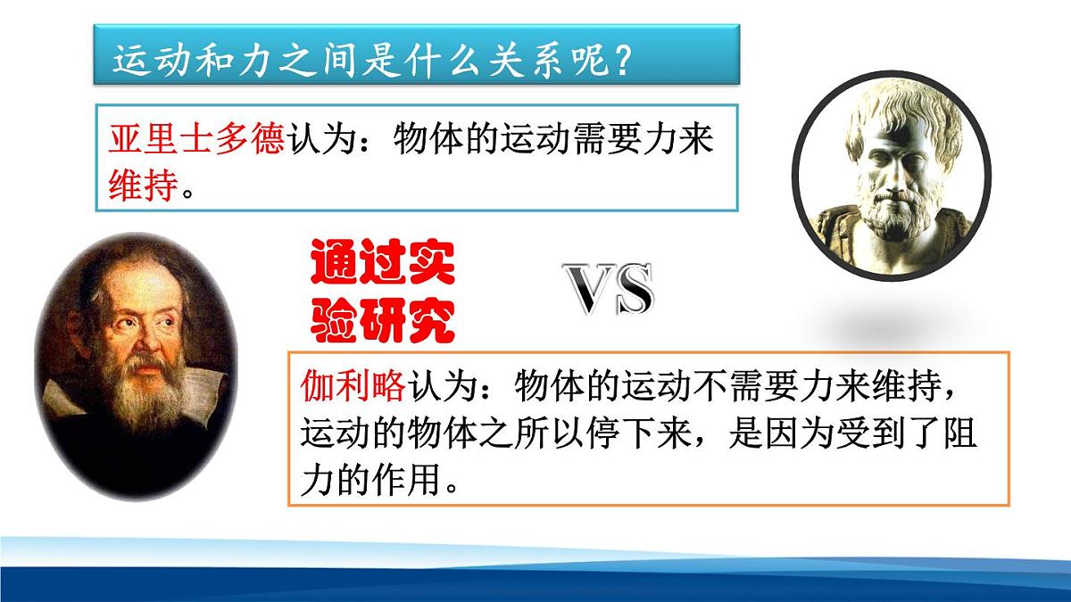 新人教版物理 八下 8-1《 牛顿第一定律》 课件第3页