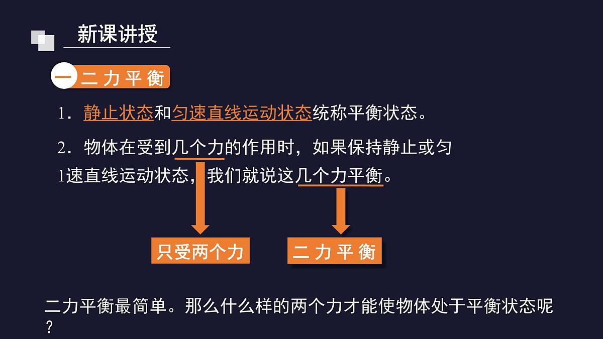 新人教版物理 八下 8-2《二力平衡》 课件第5页
