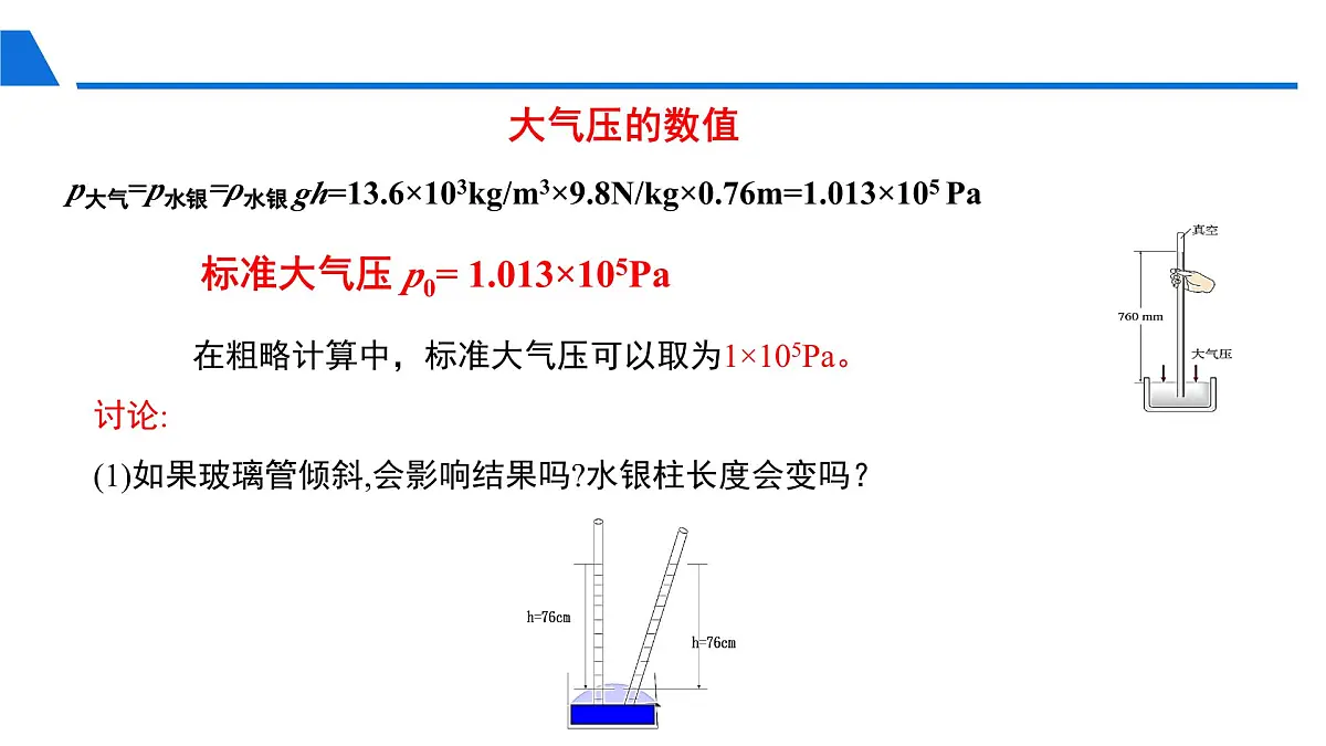 新人教版物理 八下 9-3《大气压强》 课件第7页