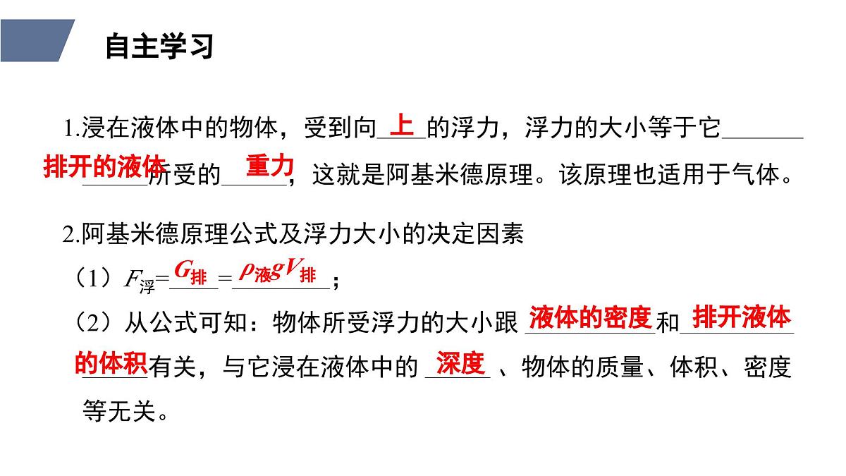 新人教版物理 八下 10-2 《阿基米德原理》课件第3页