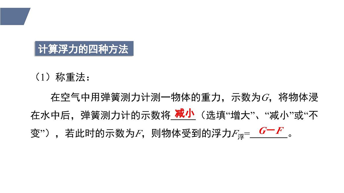 新人教版物理 八下 10-2 《阿基米德原理》课件第4页