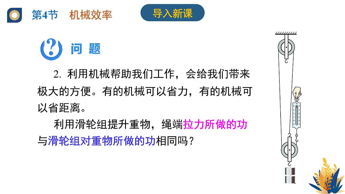 新人教版物理 八下 12-4教学课件：机械效率第3页