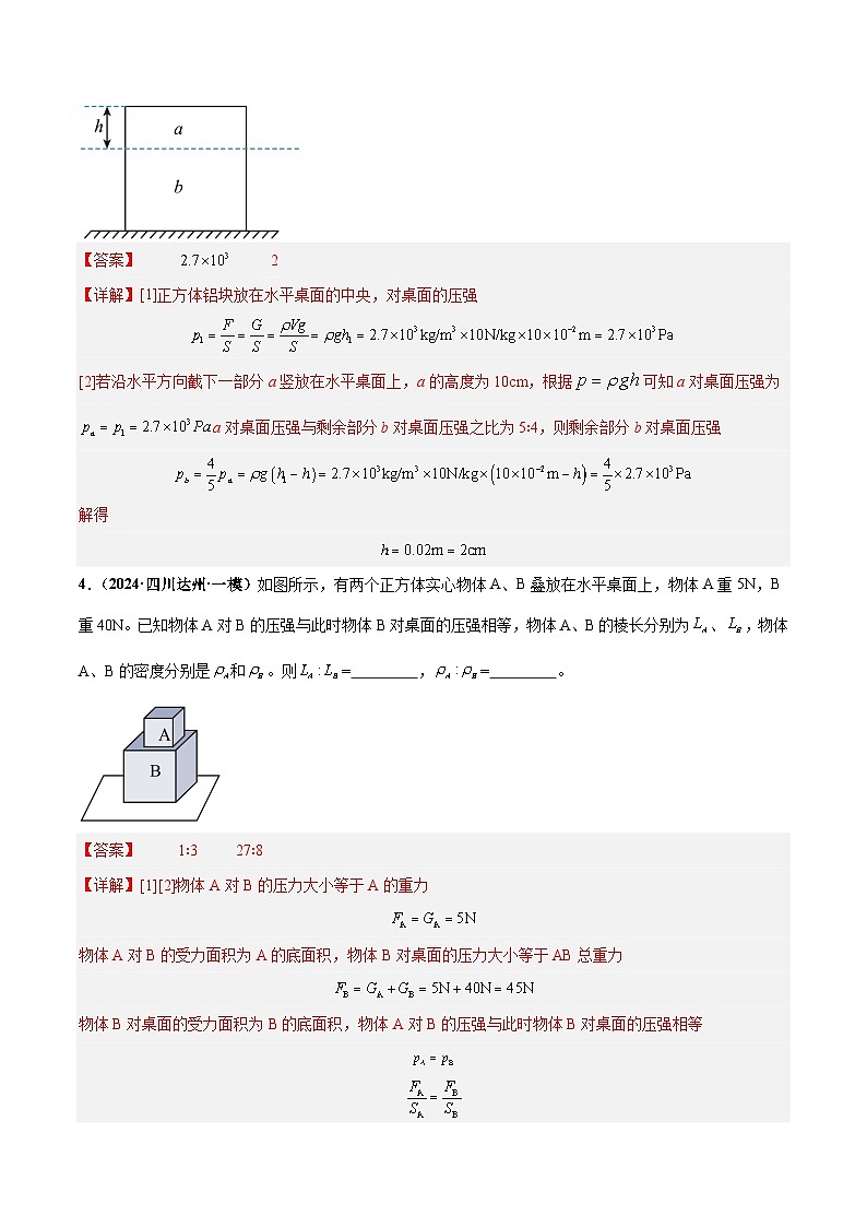 专题10  压强（练习）（解析版）第3页