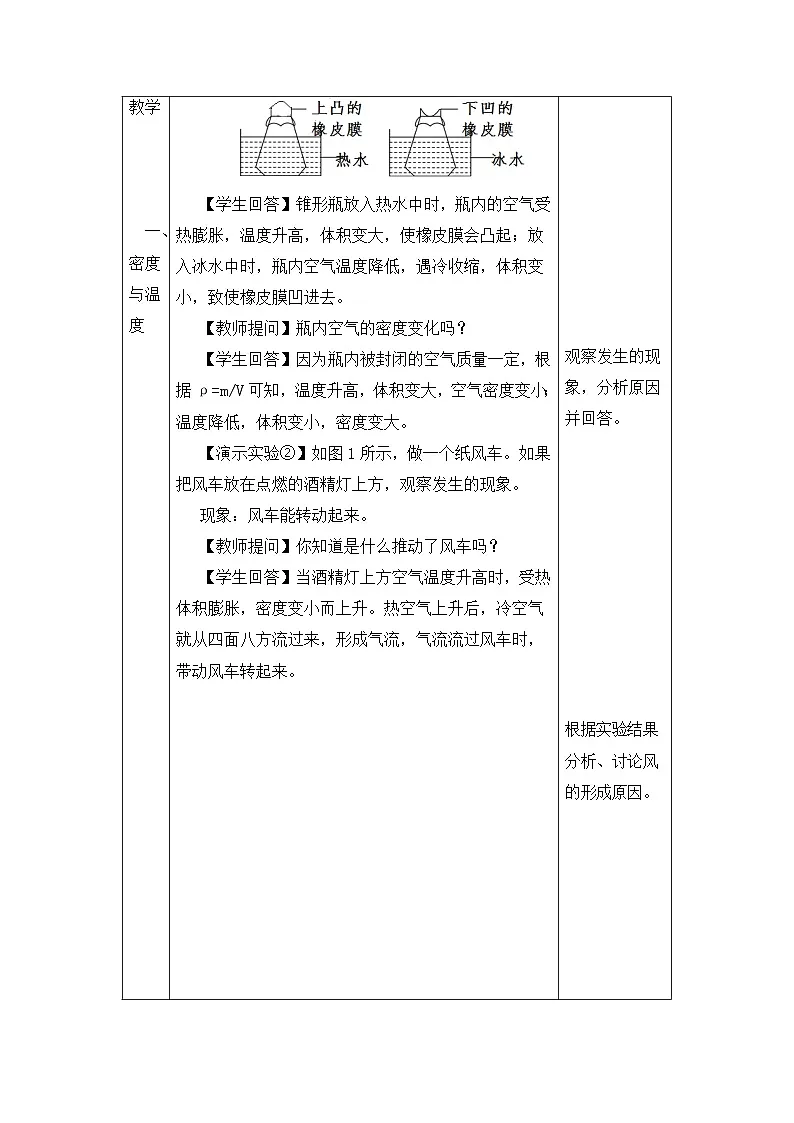 新人教版物理 八上教案：6-4 密度与社会生活第3页
