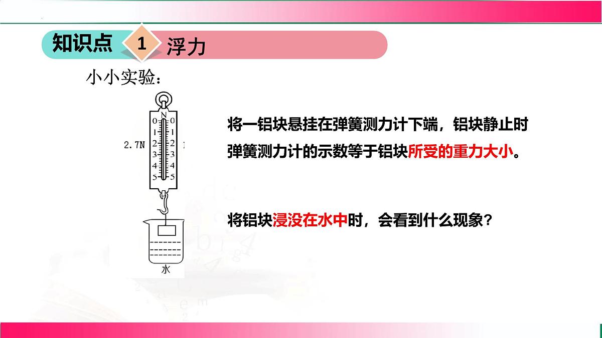 8.6 浮力 2025学年北师大2024版物理八年级下册 课件第6页