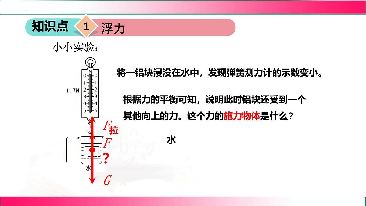 8.6 浮力 2025学年北师大2024版物理八年级下册 课件第7页