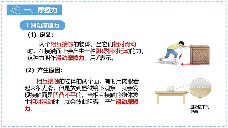 初中物理人教版（2024）八年级下册（2024）第八章第3节 摩擦力 课件第6页
