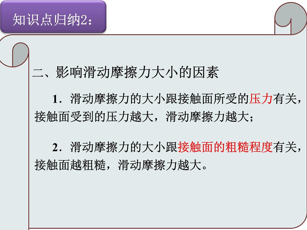 初中物理人教版（2024）八年级下册（2024）第八章第3节 摩擦力 课件第6页