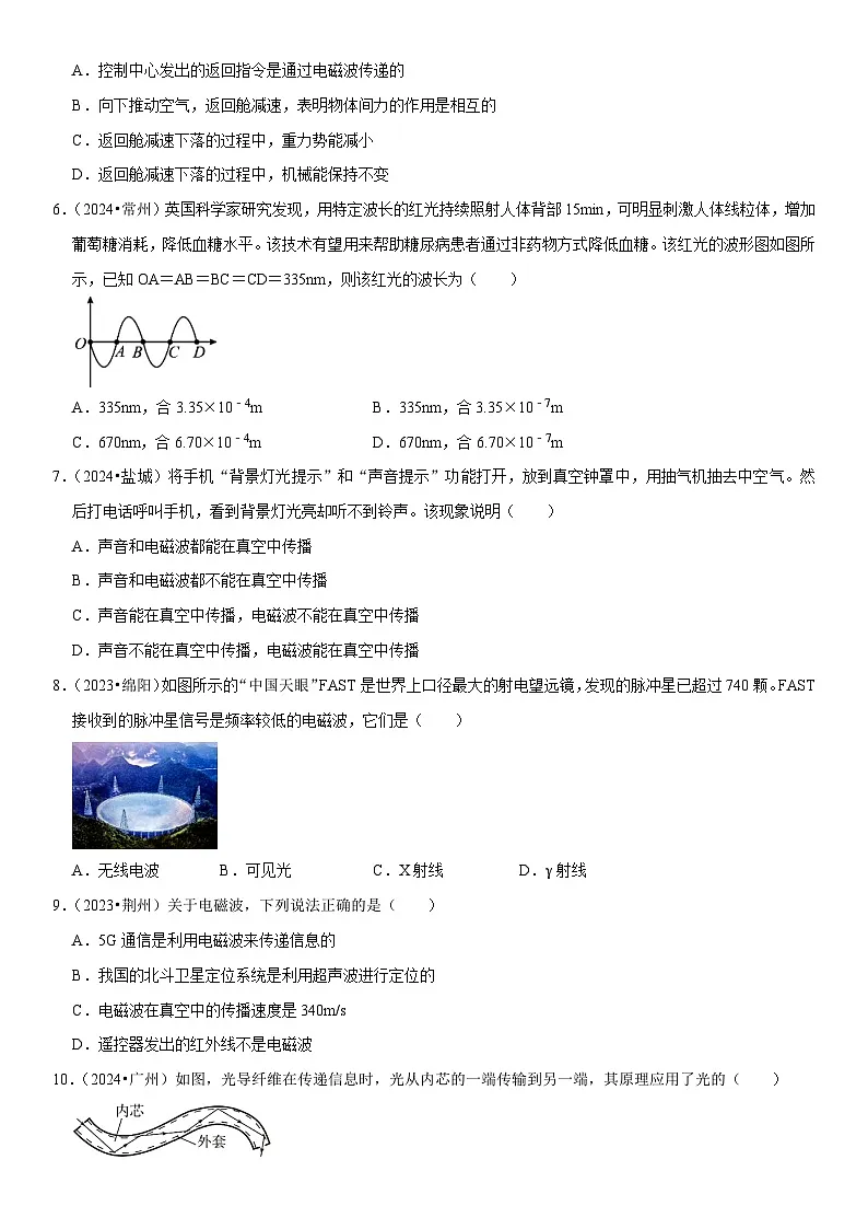 第21章 信息的传递（易错真题汇编）（原卷版）第2页