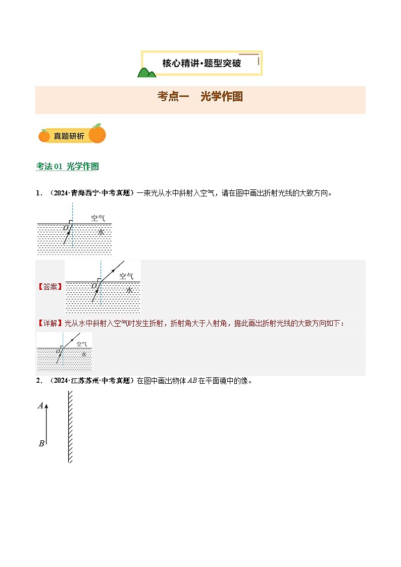 2025届中考物理二轮复习 专题14 作图题（讲练）（解析版）第3页