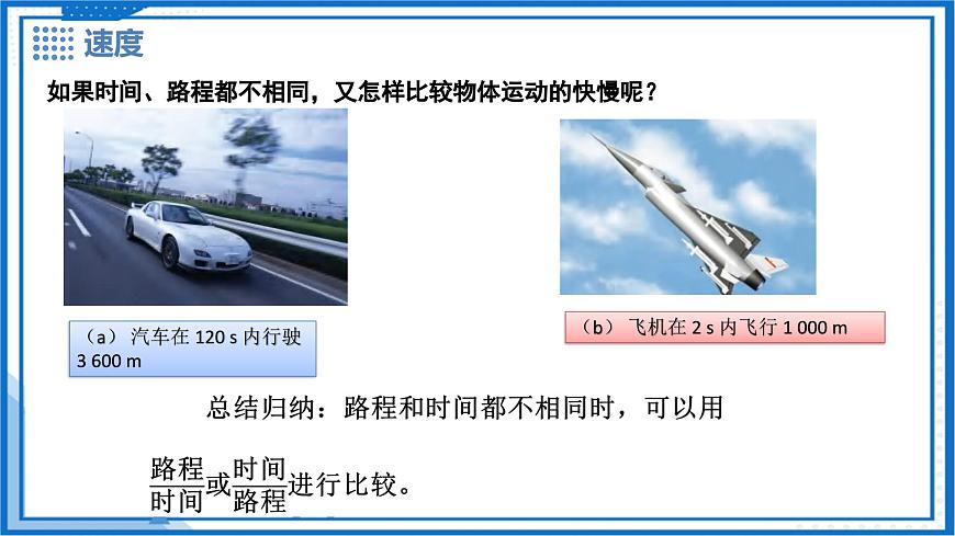 7.2 运动的快慢 速度（第1课时） - 初中物理八年级下册 同步教学课件（沪粤版2024）第6页