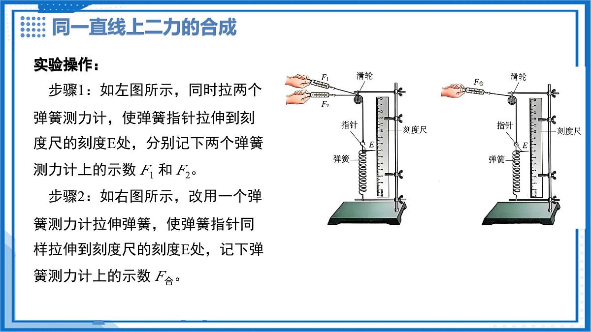 7.4 同一直线上二力的合成 - 初中物理八年级下册 同步教学课件（沪粤版2024）第7页