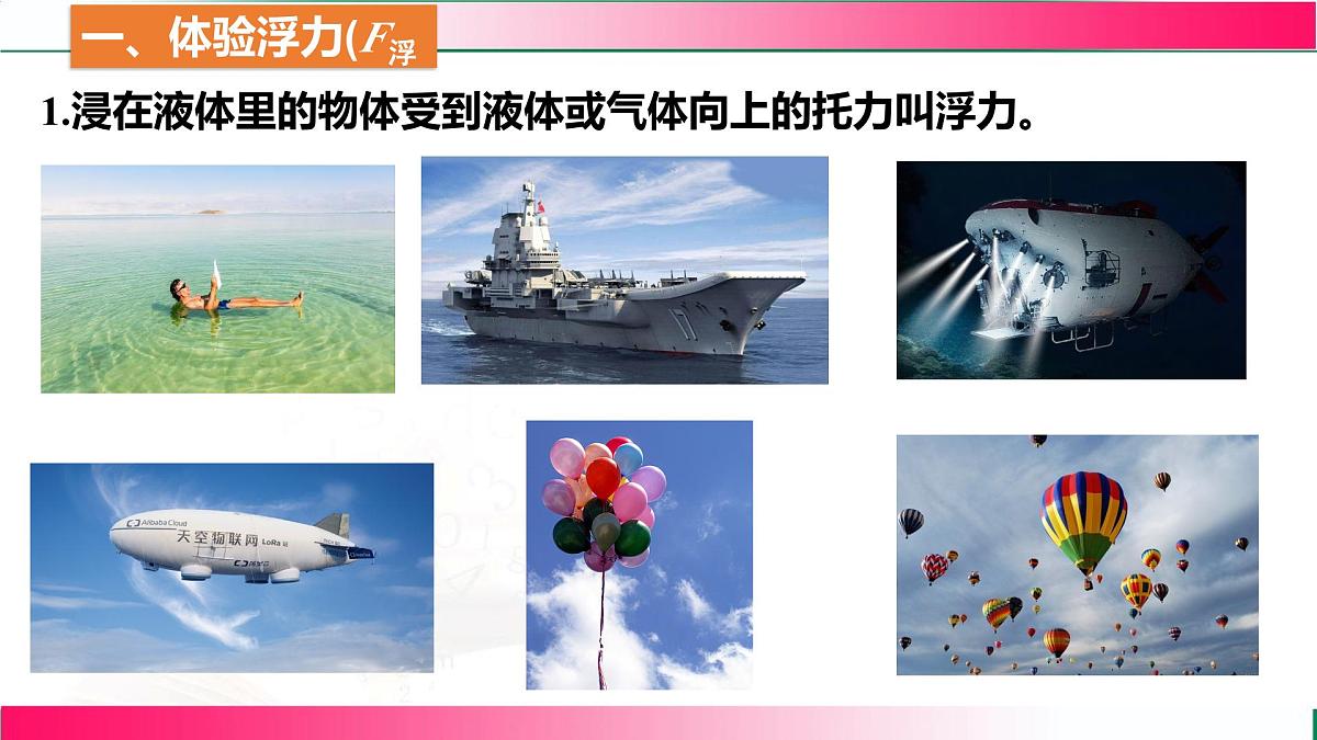 9.1 认识浮力-2024-2025学年沪科版物理八年级下学期 课件第4页