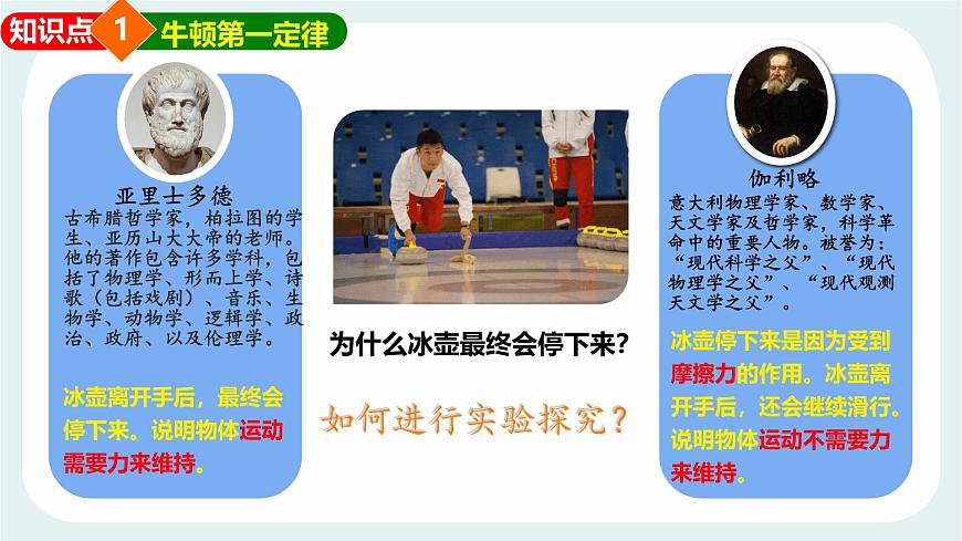 8.1 牛顿第一定律 惯性 课件 2024-2025学年教科版物理八年级下学期第3页
