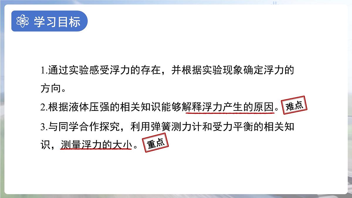 10.2《认识浮力》课件 物理教科版（2024）八年级下册第十章第2页