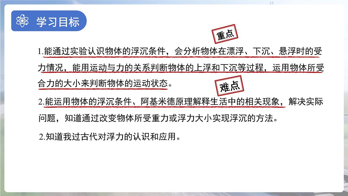 10.4《沉与浮》课件 物理教科版（2024）八年级下册第2页